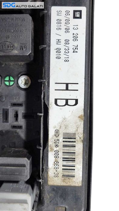 Panou Tablou Relee Sigurante Opel Zafira B 1.7 CDTI 2005 - 2014 Cod 13206754HB 13206754 5DK008668-38 ( Spart ) [L7490]