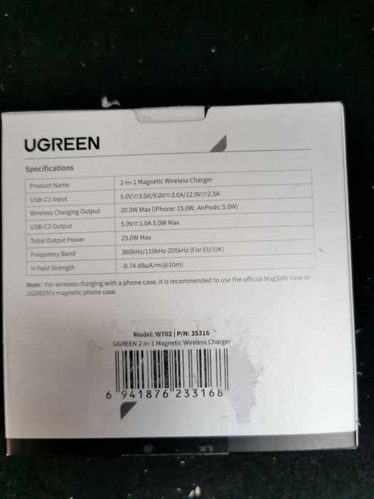 Încărcătoare UGREEN fast charger/ wireless charger