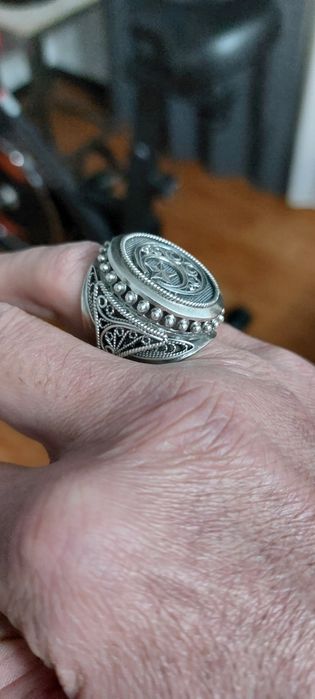 Кольцо серебро вес 21 грамм