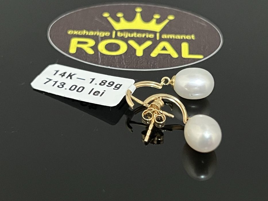 Bijuteria Royal CB : Cercei dama aur 14K  1,89 grame