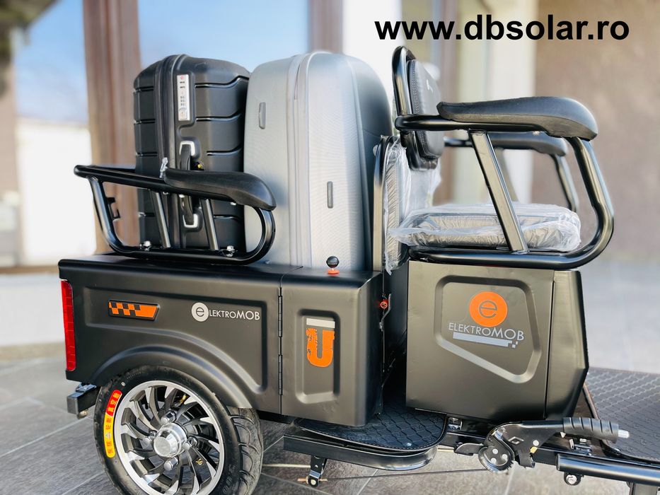 Triciclu Tricicleta Electrica 2 Locuri Baterie 20Ah Scuter TUK TUK ‼️