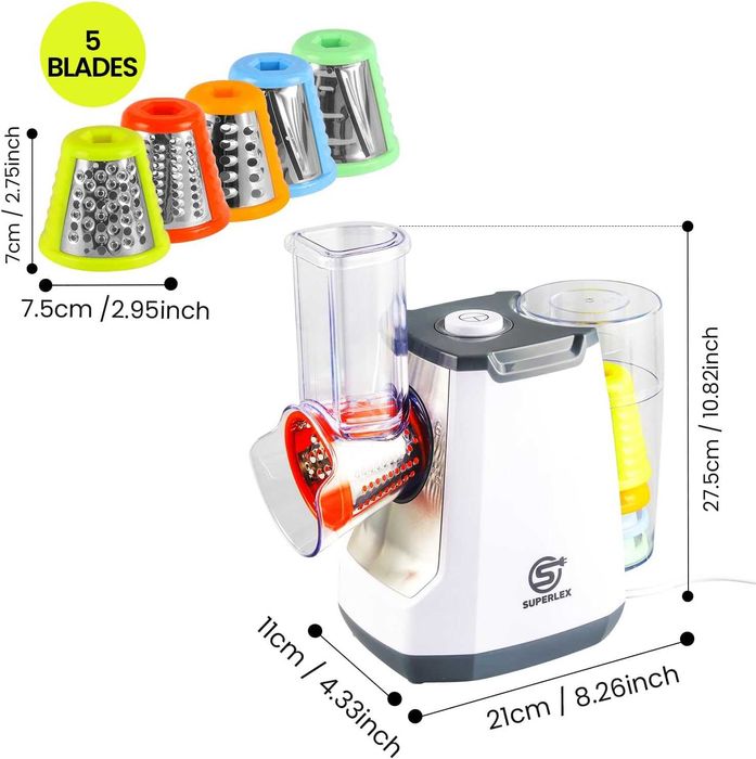 Електричеко ренде Electric Cheese Grater 5 in 1,Гаранция