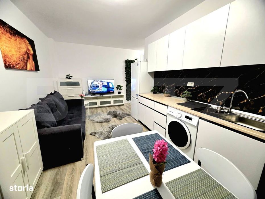 Apartament de 2 camere,  43 mp total si loc de parcare, in zona Soroga