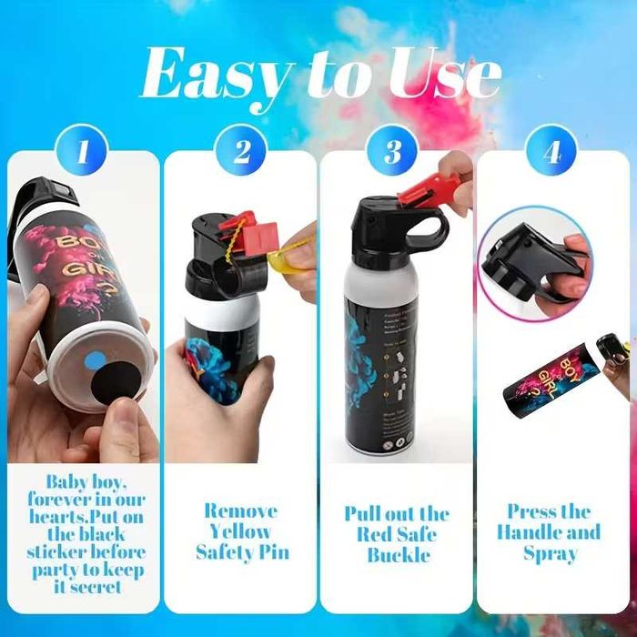 Разкриване пола на бебето Gender Reveal Парти спрей Момче или Момиче
