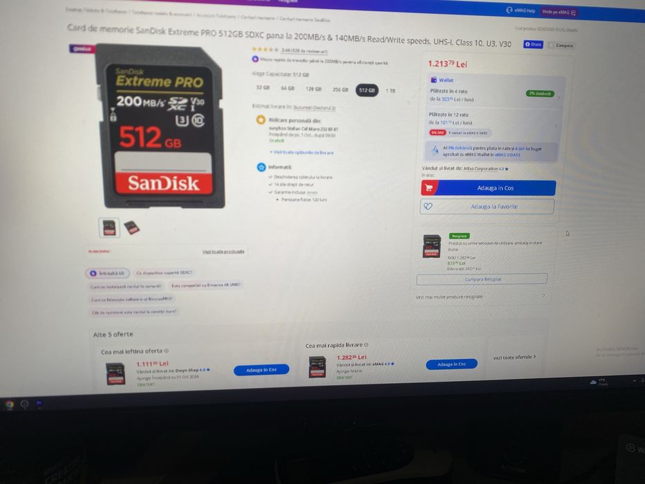 Vand sd card 512gb