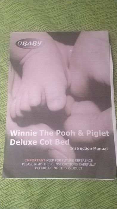 Бебешко легло Obaby Winnie The Pooh + матрак Obaby