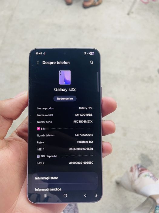 Vand telefon s22 impecabil 128 gb