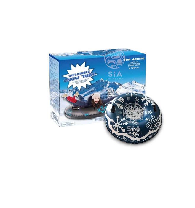 Шейна, надуваема, 120см., до 130кг, Черна