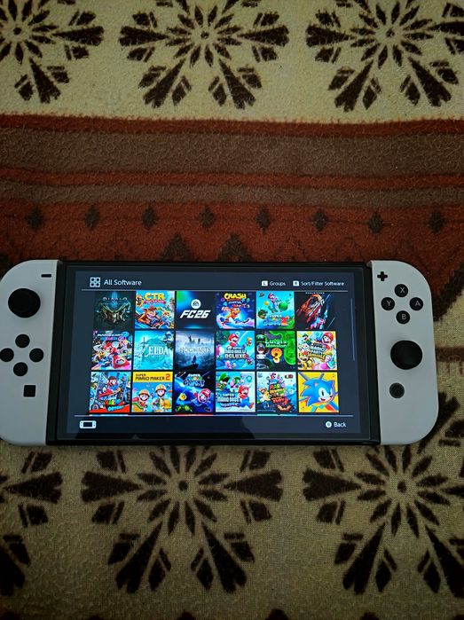 Nintendo switch oled 256 GB Kingston speed card