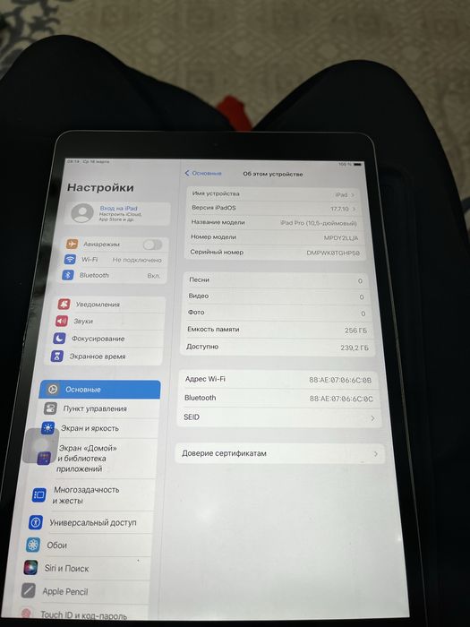 iPad pro 256 gig