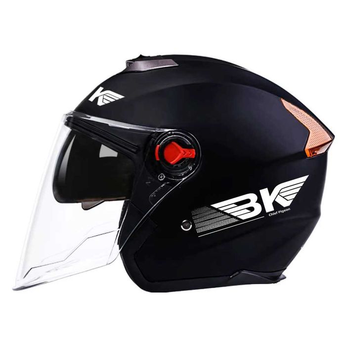 Casca Moto/Scuter/ATV, viziera dubla, marime universala, Neagra, NOU