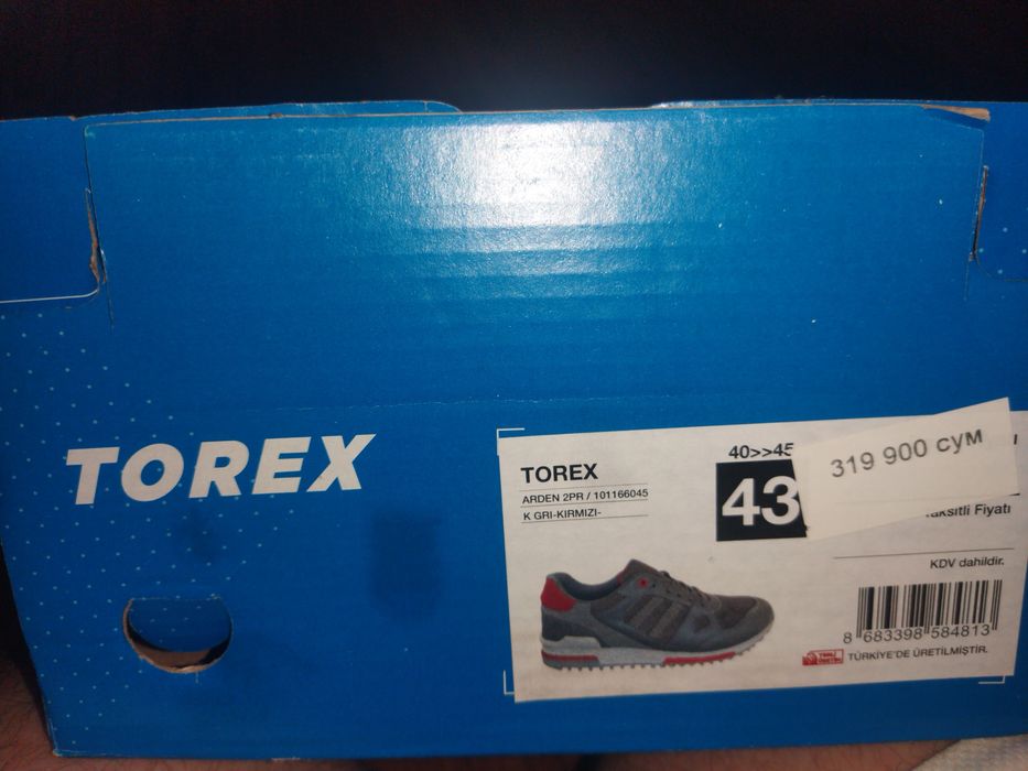 Новые! Турецкие кроссовки от бренда "TOREX"
