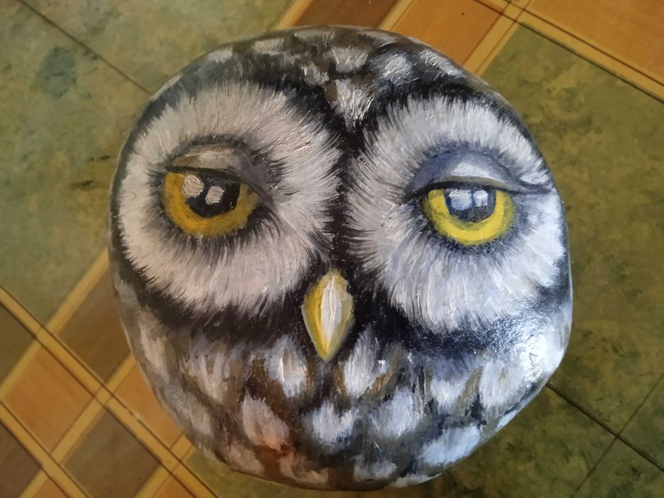 Декоративный камень с птицей (и не только) для дачи или интерьера