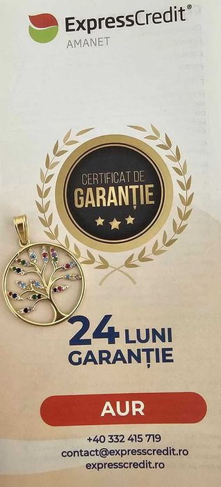 Medalion Aur 14K,2.41g (AG32 B.5057.2-AG45) Garantie 2 Ani!