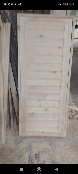 Банные двери из дерева