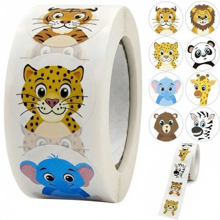 Set stickere motivationale pentru copii 500 bucati colorate cu animale