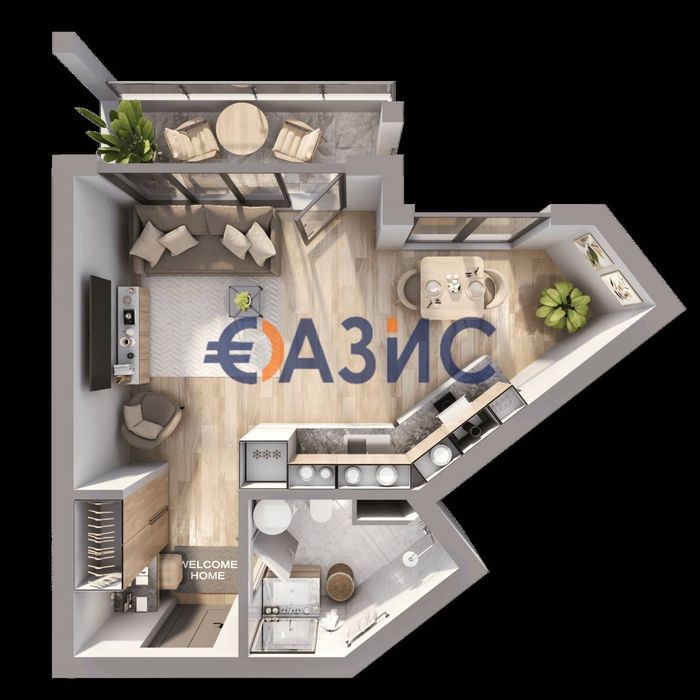 Продава се Двустаен апартамент в к.к. Слънчев бряг - 48 кв.м за 716 €/кв.м - Снимка #5