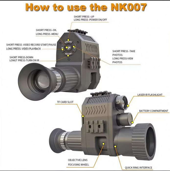 Насадка уред за нощно виждане NK-007 plus