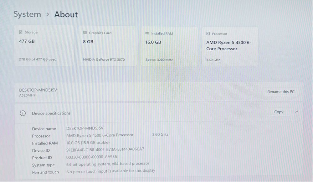 Gaming компютър NVIDIA GeForce RTX 3070