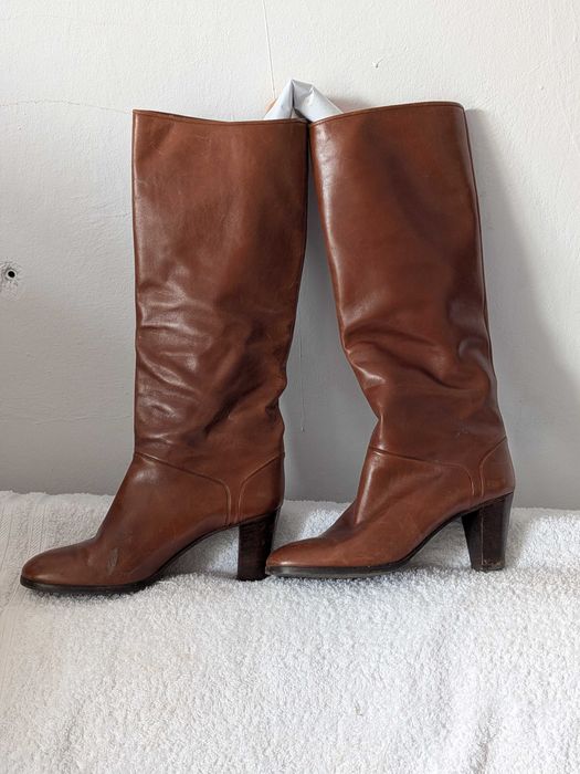 Cizme înalte cu toc piele Ugorossetti 40