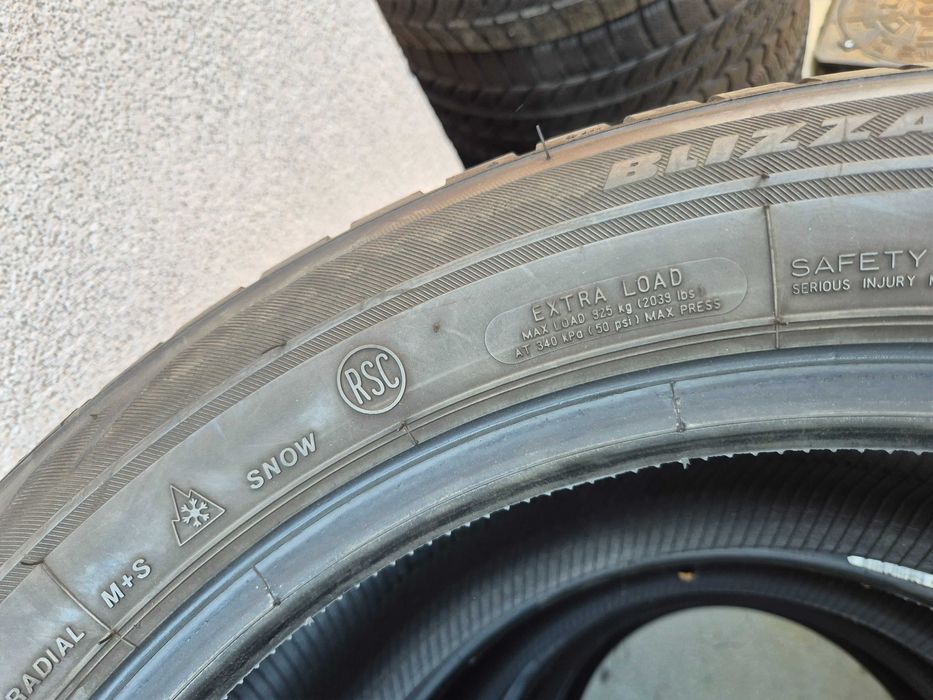 4 Anvelope M+S IARNA - 245/50/19 105V - Bridgestone Blizzak - RFT - Stare F BUNA - DOT 2018 !