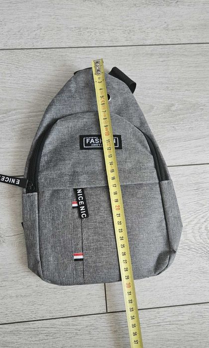 Rucsac gri crossbody