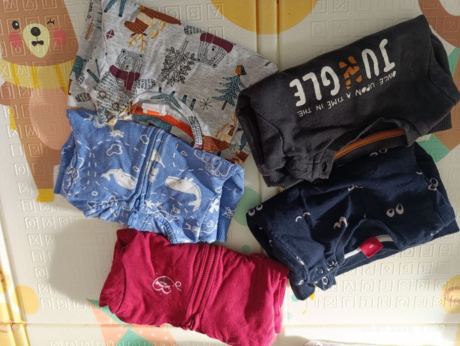 Lot haine bebeluși fetiță 3-6 luni măsura 68 iarna/primavara