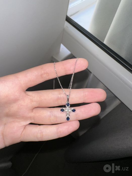 Серебро цепочка с крестиком