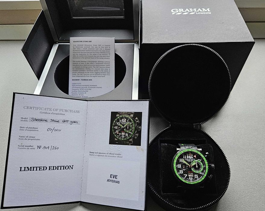 Graham Silverstone Stowe GMT Flyback 48 Limited Edition Full Set