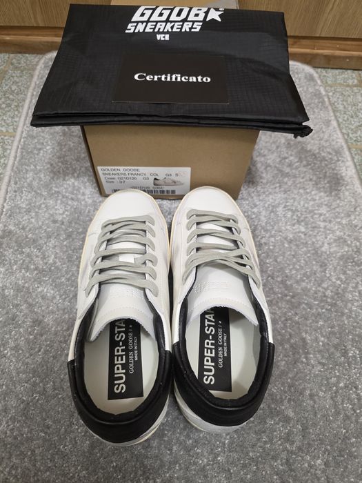 Golden Goose White Leather 37 Noi