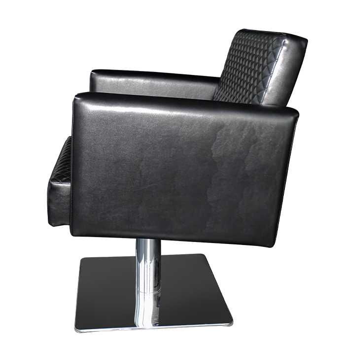 Фризьорски стол с луксозен дизайн М405 с черни шевове