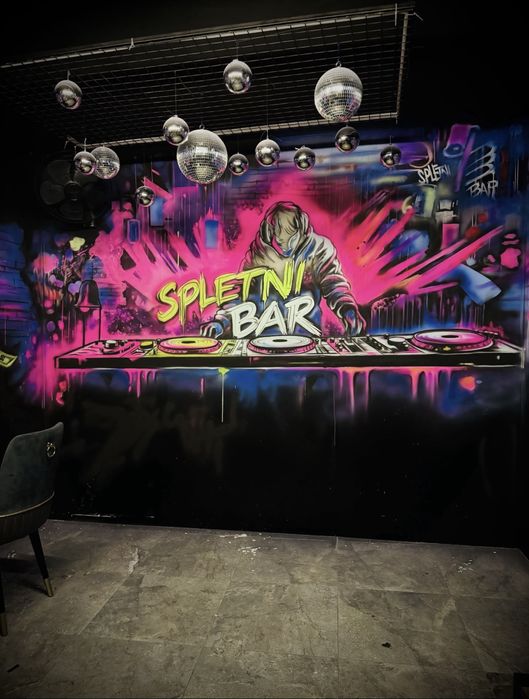 Роспись стен! Художница Мадина)