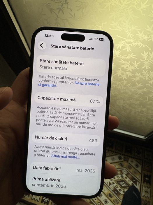 iPhone 15 128Gb impecabil + 2 huse mobilfox