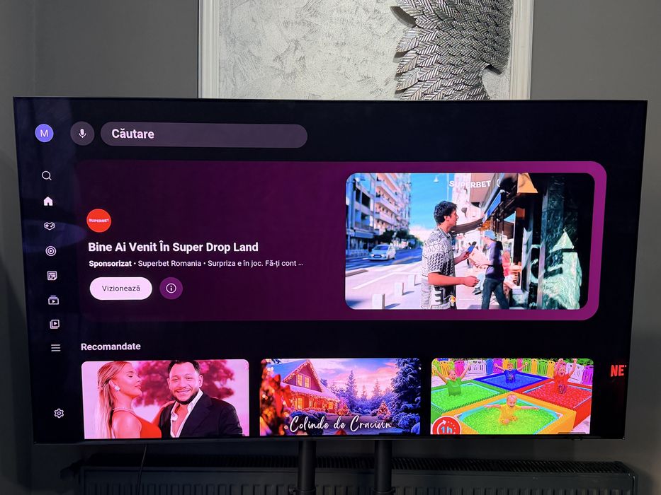 Televizor Smart OLED Samsung 65S90F, 163 cm, Ultra HD 4K, Clasa F