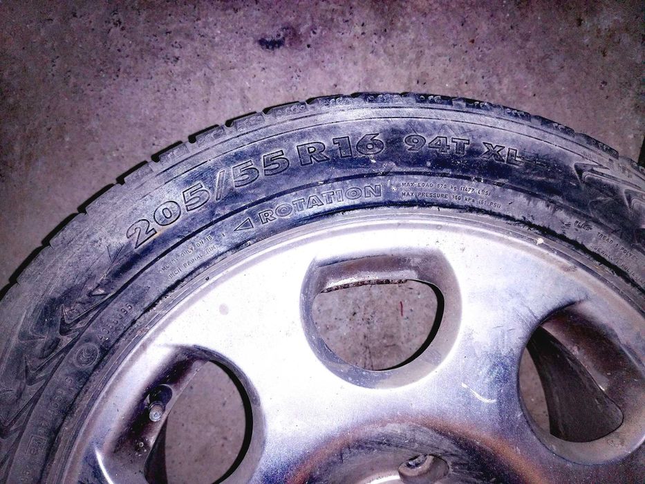 5+1 Roti Audi originale Jante Cauciucuri M+S iarna 205 55 16