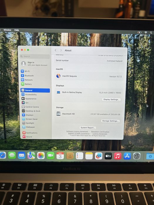 Macbook Air 13'' 2020 - 16GB RAM, SSD 256 GB