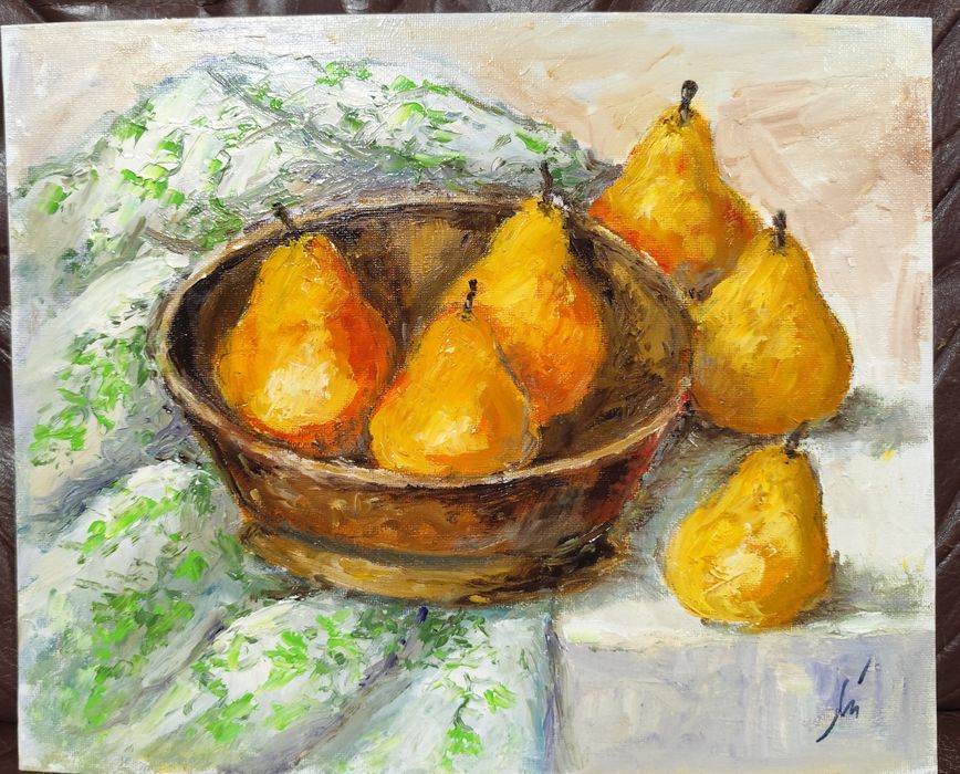 Tablou peisaj pictat  in ulei