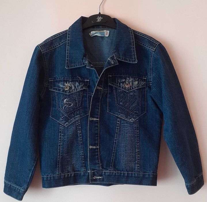 Jacheta jeans bleumarin