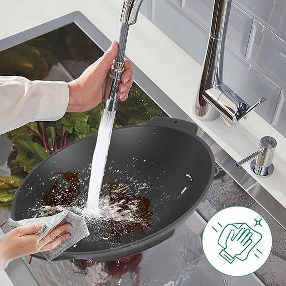 Tigaie Wok din fontă, diametru 38 cm