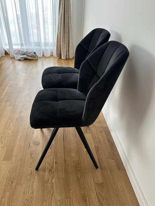 2 Scaune de dining negre