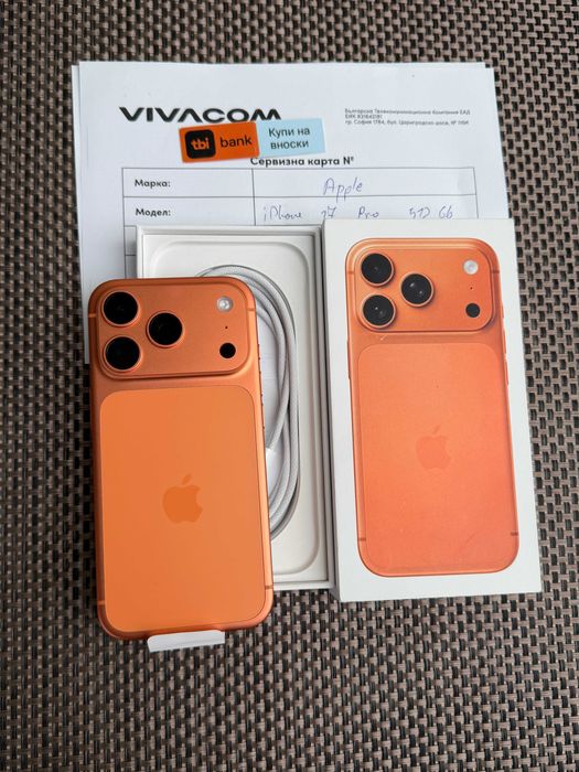 НОВ! 512gb! 24мес гар! iPhone 17 Pro Лизинг от 49€ /мес Cosmic orange