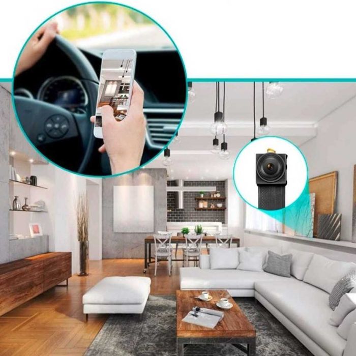 Wi-Fi мини скрита камера с Full HD 4K качество на образа и антена V89