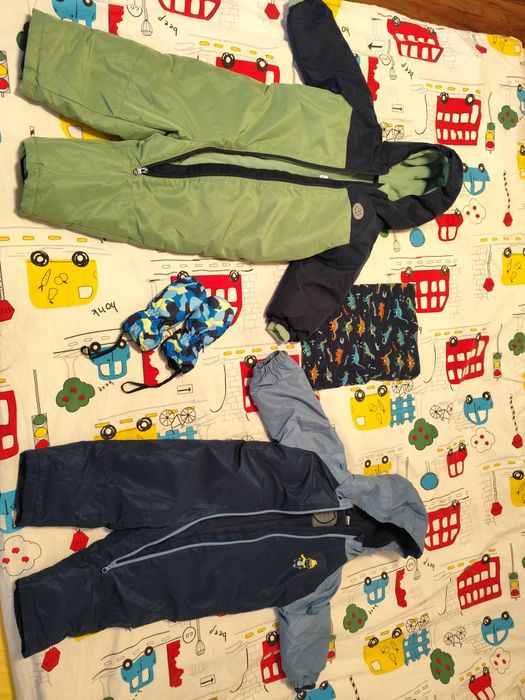 Детски зимен космонавт, шал и ръкавици