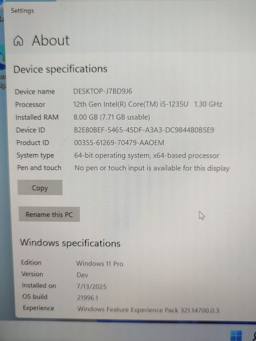 Acer Travelmate 14" gen 12 i5 in GARANTIE