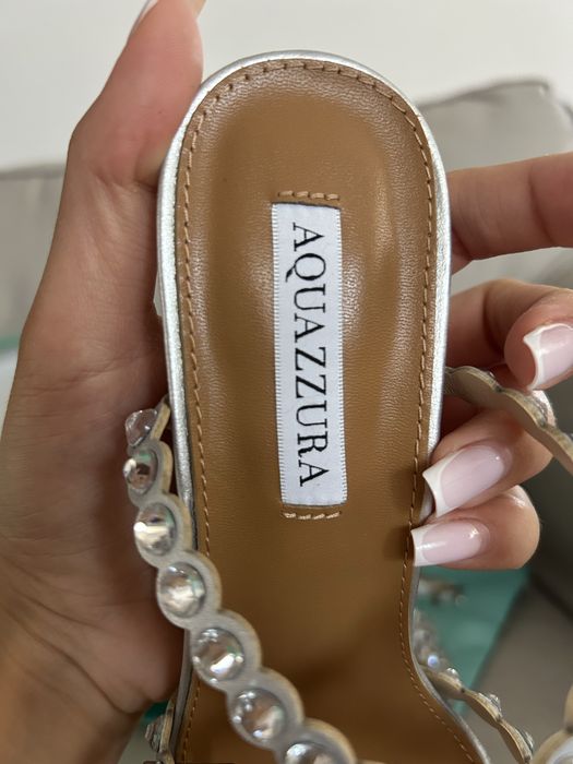 Sandale Aquazzura Tequilla 105 piele naturala pe stoc 38-39