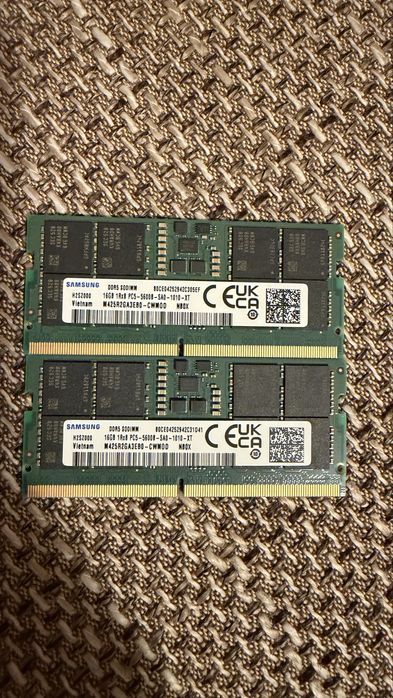 Kit RAM Samsung 32GB (2x16GB) DDR5 5600MHz SODIMM Laptop