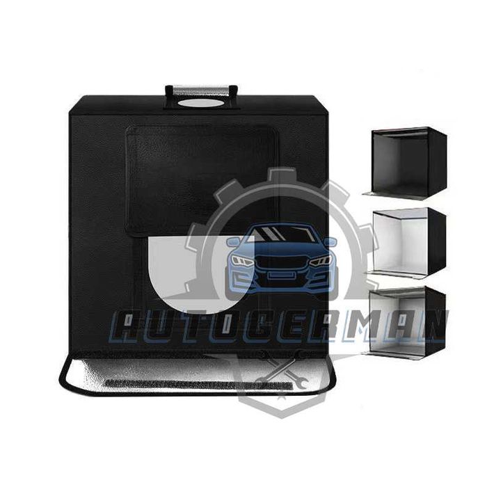 Професионална фото кутия 100см фотобокс комплект с осветление 3 фона