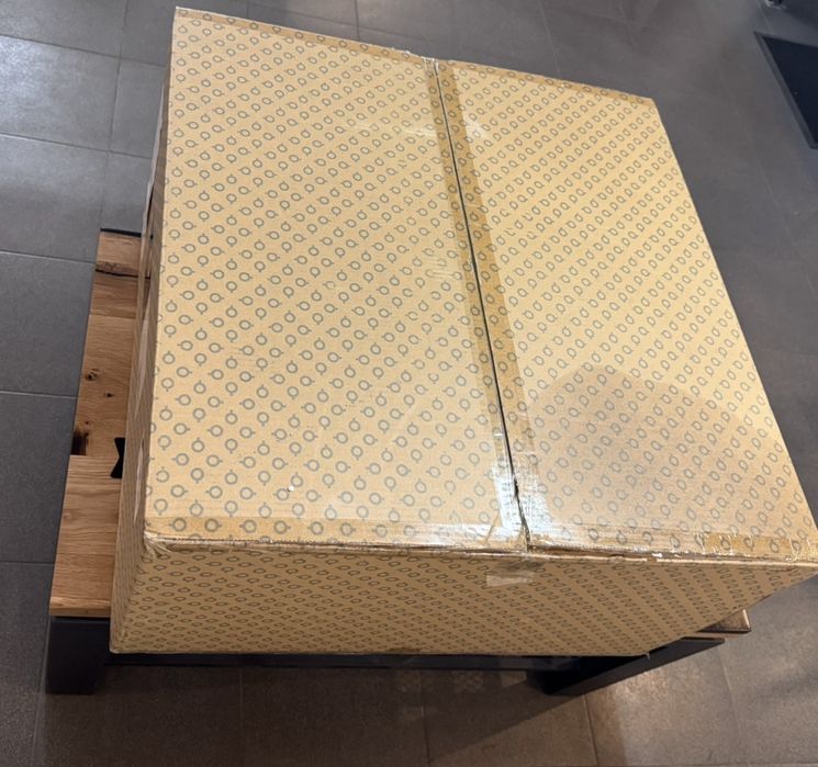 Дизайнерска лампа със стъклени кехлибарени балони