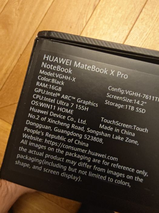 Laptop HUAWEI MATEBOOK X PRO, Intel Ultra 7 155H, 14.2" OLED, 1TB SSD, Win11