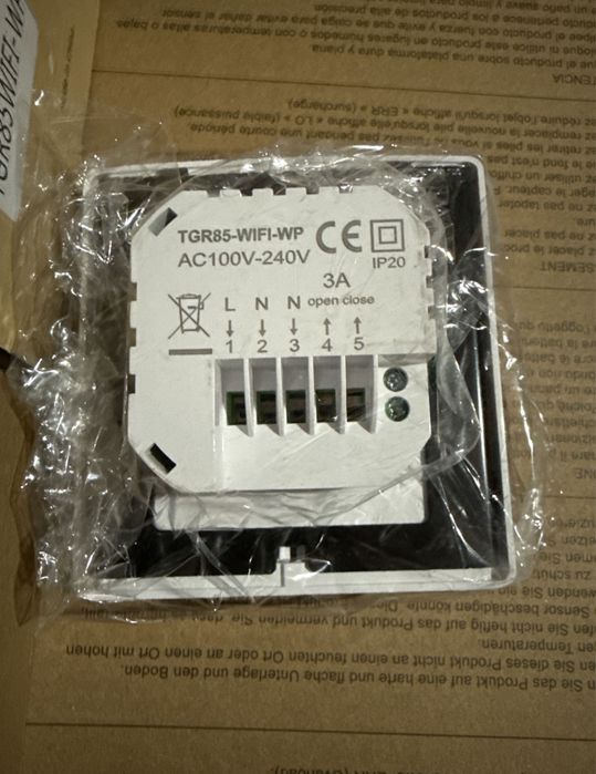 Termostat Beok TDR89W-Wifi-WP centrala,boiler,pardoseala,incalzire gaz